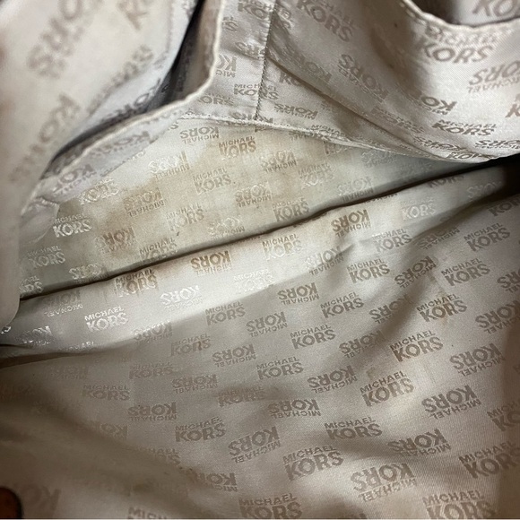 Michael Kors Women's Large Brown Leather Hamilton Crossbody Handbag - Picture 15 of 15